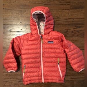 Patagonia girls reversible puffer jacket